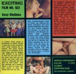 Exciting Film 922 - Sexy Rhythms back poster