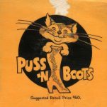 Puss N Boots 19 - Sexy Salesman blank poster
