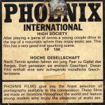 Phoenix International High Society back poster