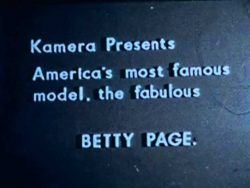 Kamera Cine Film 5 Betty Page poster