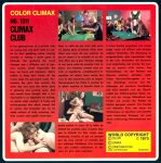 Color Climax Film 1311 Climax Club back box