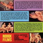 Rodox Film Anal Attraction back poster