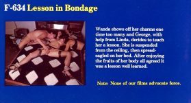 Roxbury Press 634 Lesson In Bondage catalogue