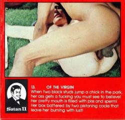 Satan 13 Fucking of a Virgin loop poster