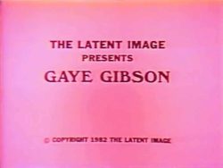 The Latent Image Gaye Gibson title screen