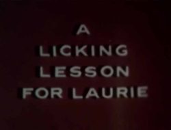 A Licking Lesson For Laurie title screen