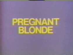 Pregnant Blonde title screen