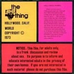 The Reel Thing 1 Hollywood Nymph first box back