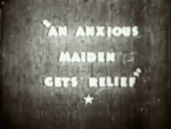 An Anxious Maiden Gets Relief title screen