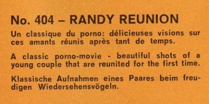 Pussycat Film 404 Randy Reunion catalogue