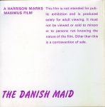 Maximus Films The Danish Maid front box