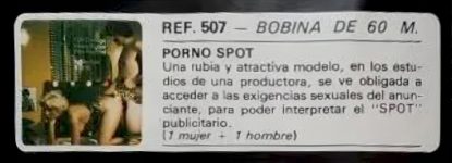 Pubis Films 507 Porno Spot catalogue